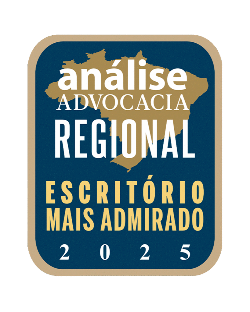 Selo Análise Advocacia Regional reconhecendo o SNA Advogados como escritório mais admirado em 2025